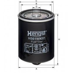 H561WK01 Filtr paliwa Hengst